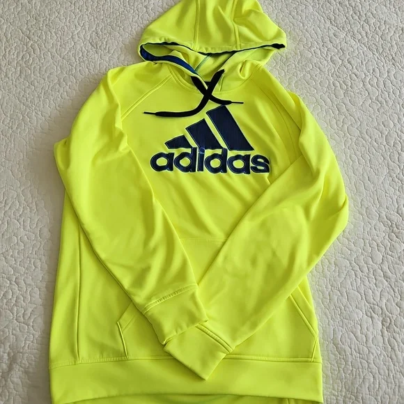 2X💛HP💛Vintage Adidas Men's Pullover Hoodie Medium - Picture 2 of 12